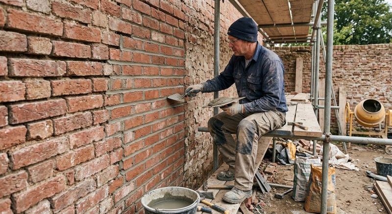 Our team working on Masonry Service projects in Clarksville, TN