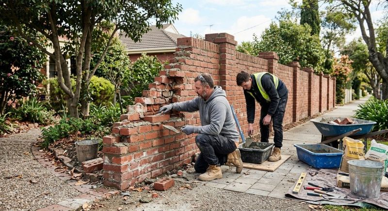 Brick Fence Repair in Clarksville, TN