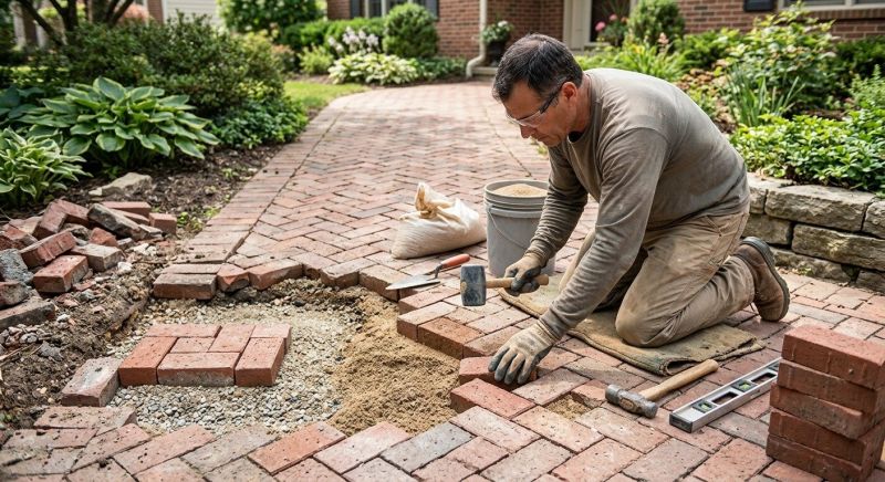 Brick Hardscape Repair in Clarksville, TN
