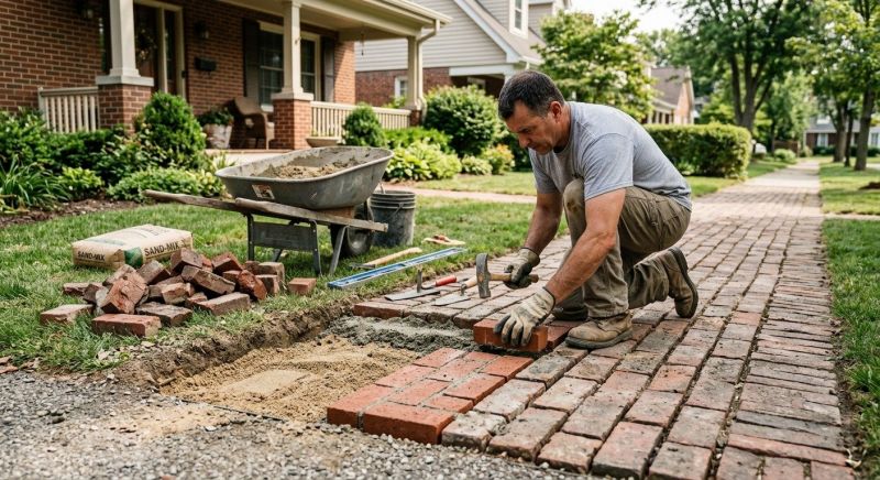 Brick Pathway Repair in Clarksville, TN