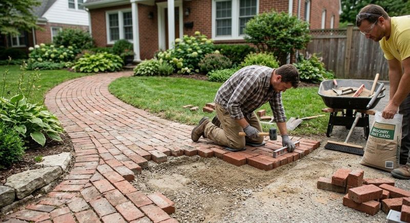 Brick Pathway Repair in Clarksville, TN