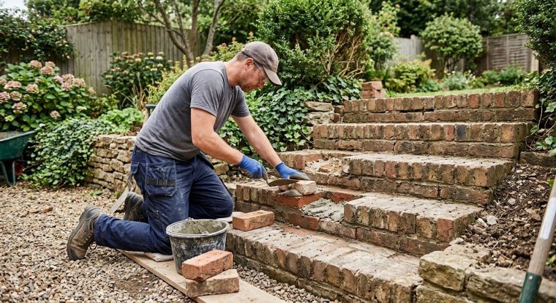 Brick Stairs Repair in Dover, TN