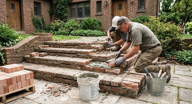 Brick Stairs Repair in Clarksville, TN