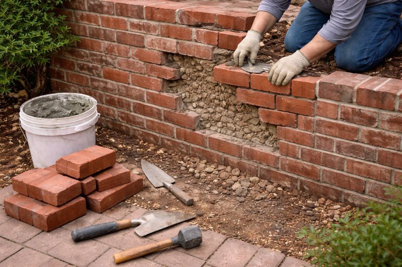 Brick Wall Repair in Clarksville, TN