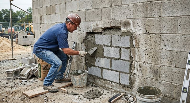 Cinder Block Repair in Clarksville, TN
