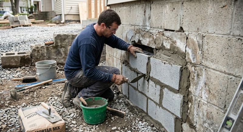 Concrete Block Repair in Clarksville, TN