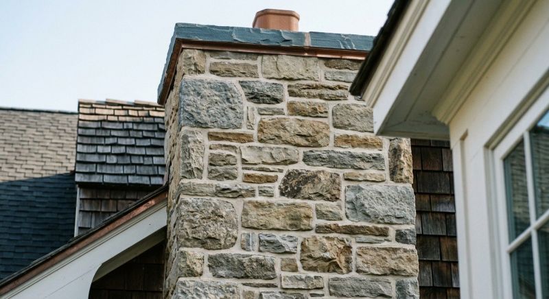 Stone Chimney Installation in Indian Mound, TN