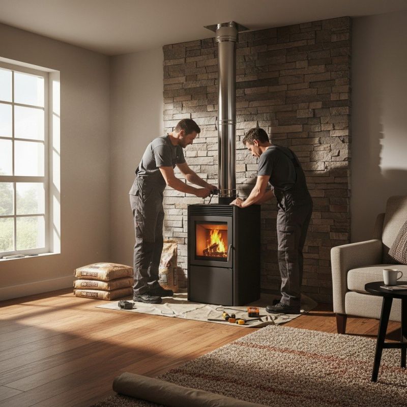 Stone Chimney Installation in Pembroke, KY